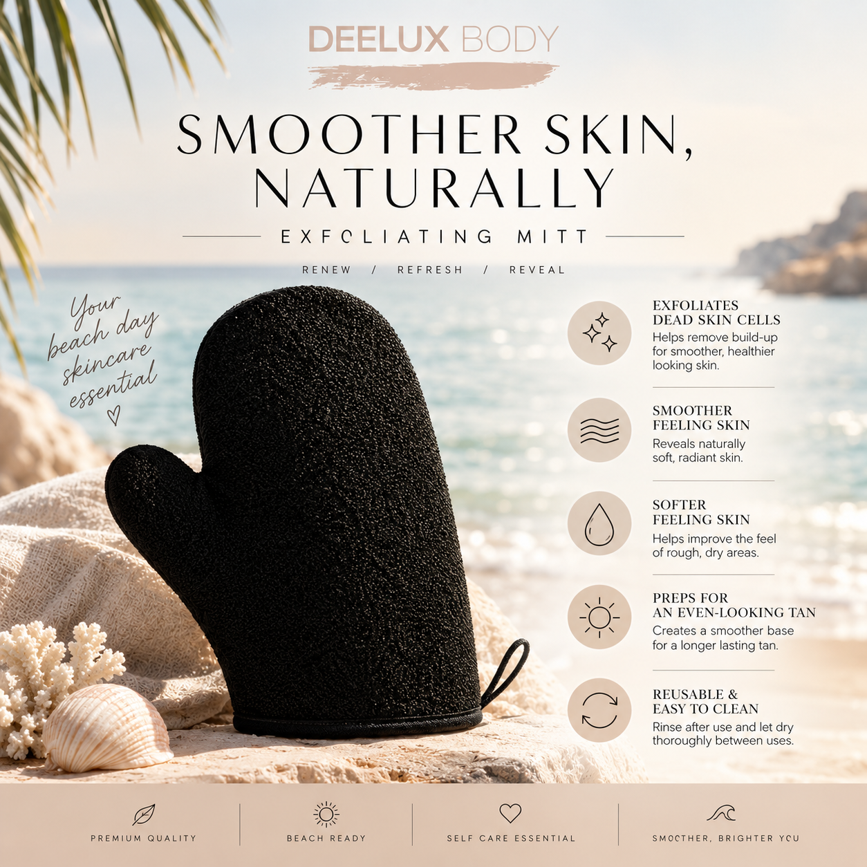Exfoliating mitt